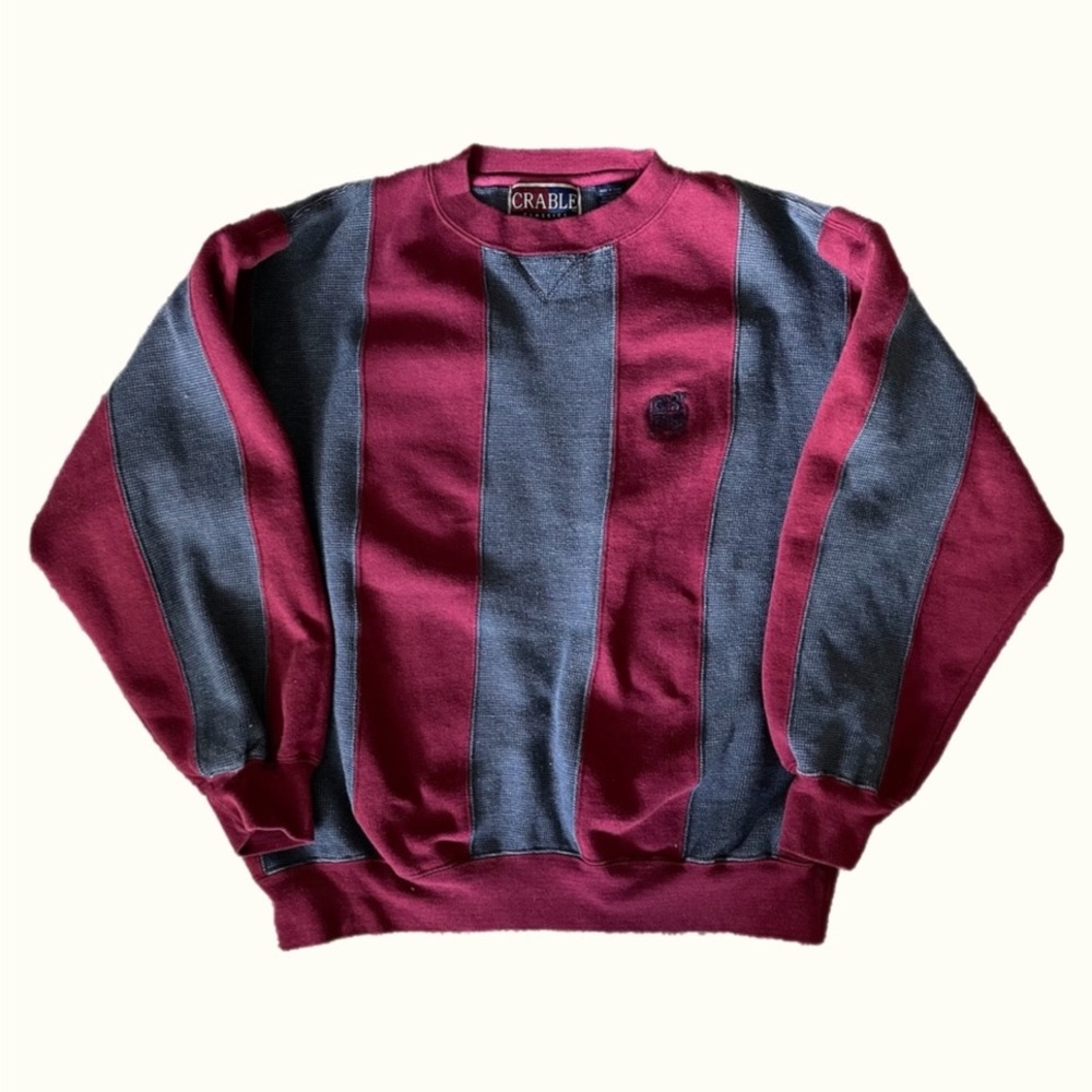 Vintage colorblock crable sweatshirt
